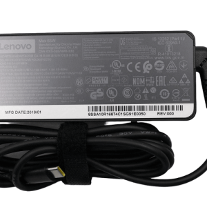 Original Lenovo 65W Charger, AC Adapter, USB-C Connector, ADLX65YCC3D SA10R16874 (Includes 0.5m Power Cord)